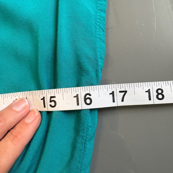 Mossimo Supply Co. Teal Mini Rayon Sundress w pockets short Sleeves size Medium - Picture 7 of 8